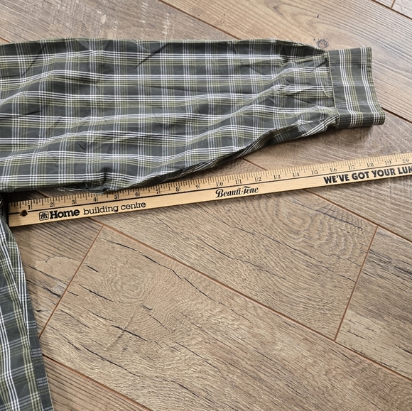 Brooks Brothers Men's Large 💯 Cotton  Green Plaid Button Down Shirt - Picture 7 of 9